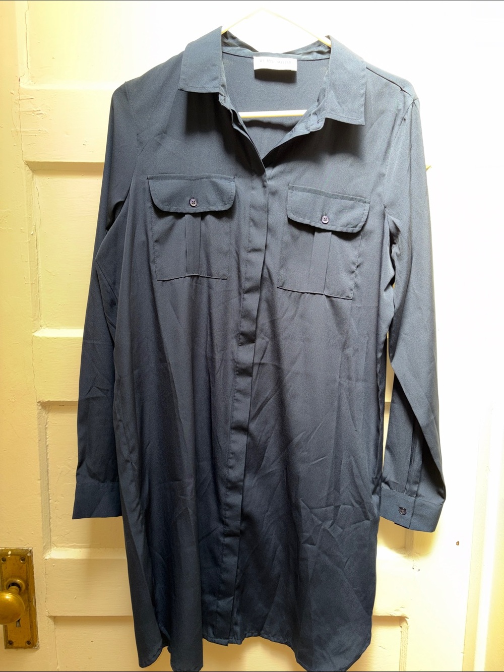 Vero Moda Navy Blue Midi Dress